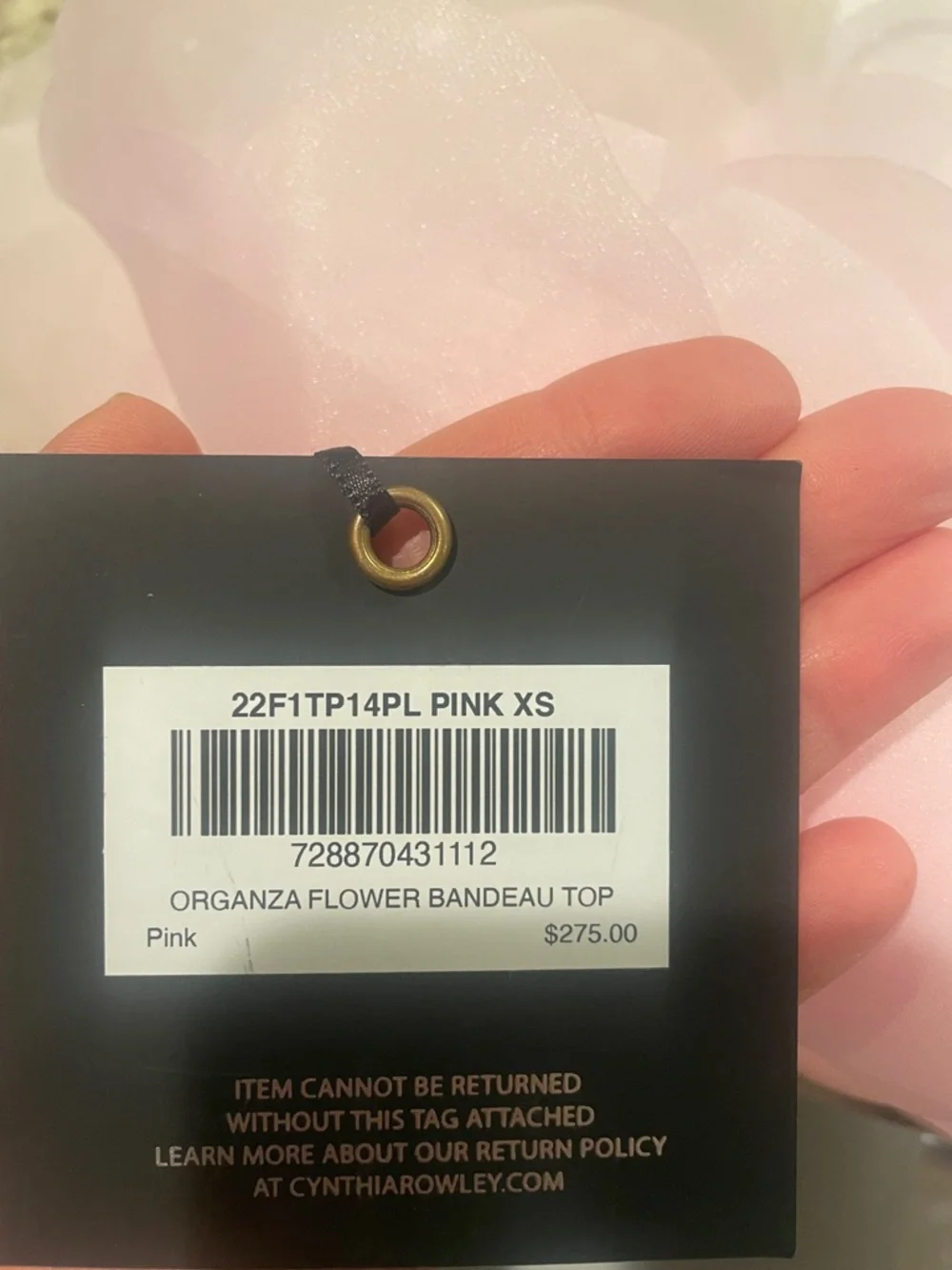 Cynthia Rowley Strapless Bandeau Style Top - Picture 6 of 6